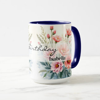 Caneca Luxury Trendy Wildflowers Beautiful Collection