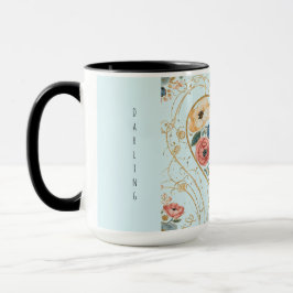Caneca Luxury, Valentine's Day, Flowers of My Heart