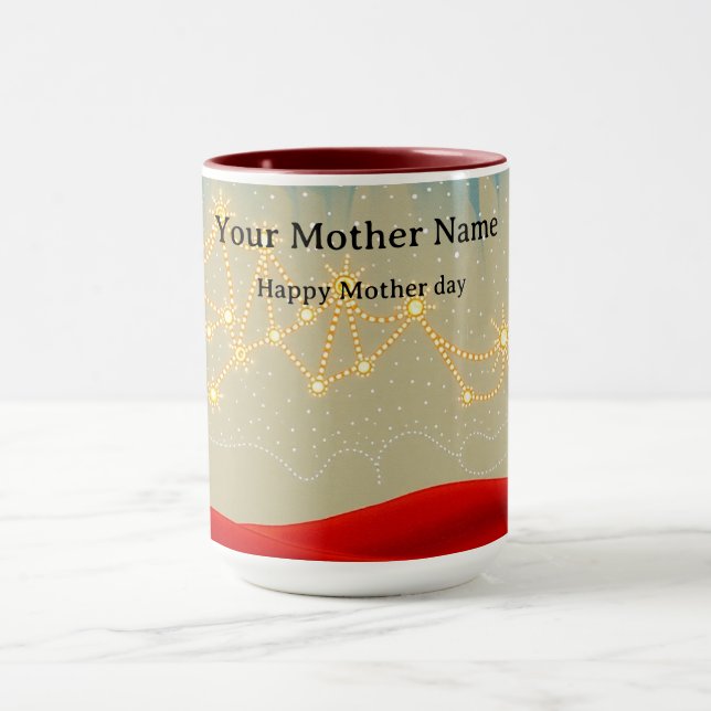 Caneca Luz da Constelação Indígena da Fogueira Estrelada (Centro)
