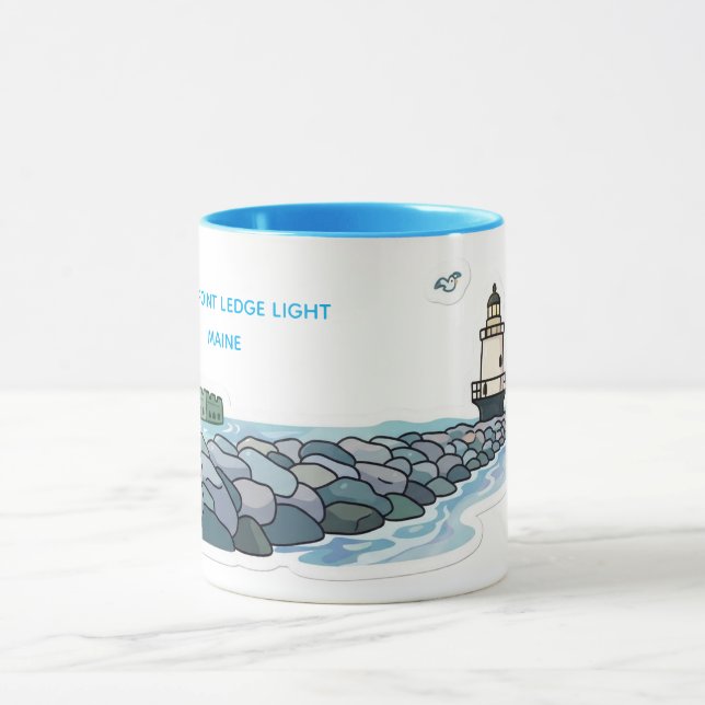 CANECA LUZ DE SPRING POINT LEDGE, MAINE (Centro)