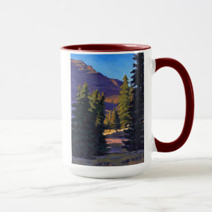 Caneca Luz Doce em Crested Butte em Laranja Azul Roxo