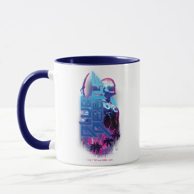 Caneca Luzes da Cidade Retroacesa do Besouro Azul (Esquerda)