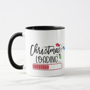 Caneca Luzes de Natal Carregando Xmas