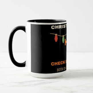 Caneca Luzes de Natal e Luzes de Verificação do Motor, En