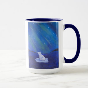 Caneca Luzes do Norte e do Urso Polar