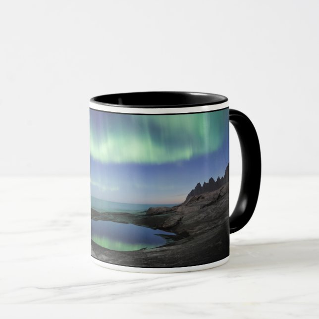 Caneca Luzes do Norte Noruega (Frente Esquerda)