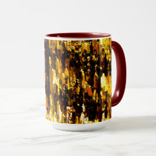 Caneca Luzes foscas de vela sob uma placa de gelo