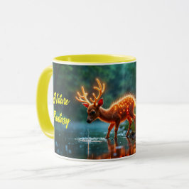 Caneca Luzes mágicas de veados de Natal