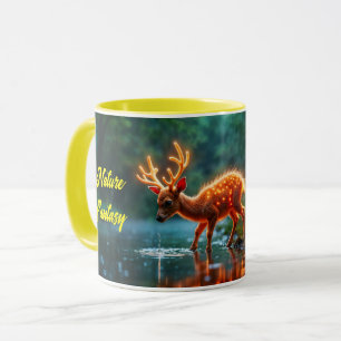 Caneca Luzes mágicas de veados de Natal