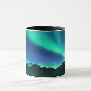 Caneca Luzes Nortes Aurora Borealis