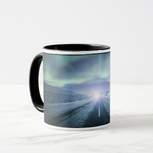 Caneca Luzes Nortes na Finlândia