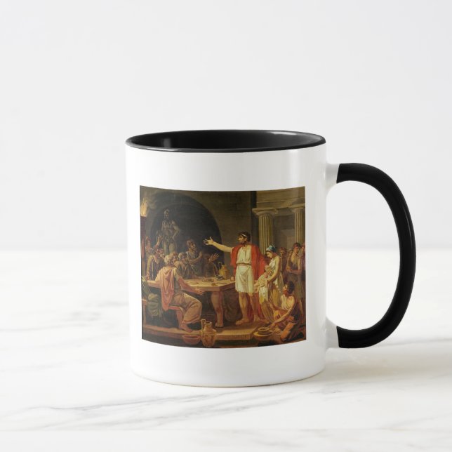 Caneca Lycurgus mostrando os antigos de Sparta seus (Direita)