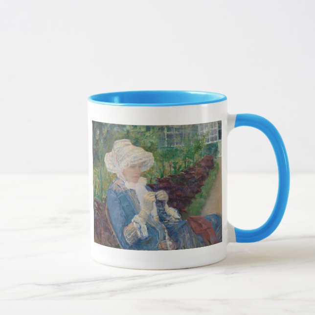 Caneca Lydia que Crocheting no jardim em margoso (Direita)