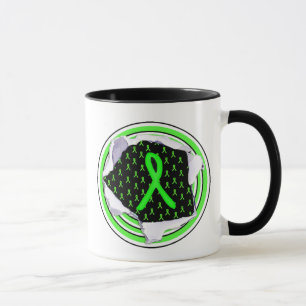 Caneca Lyme Disease Warrior Awarting Fitas Café Mug