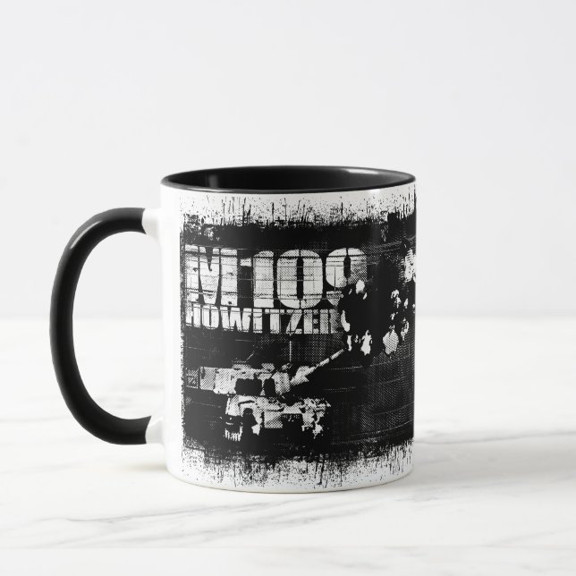 Caneca M109 howitzer 11 oz Ringer Mug (Esquerda)