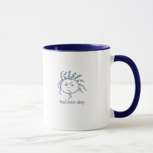 Caneca má do dia do cabelo
