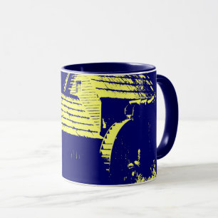 Caneca Mabry Mill Azul Amarelo e Marinho