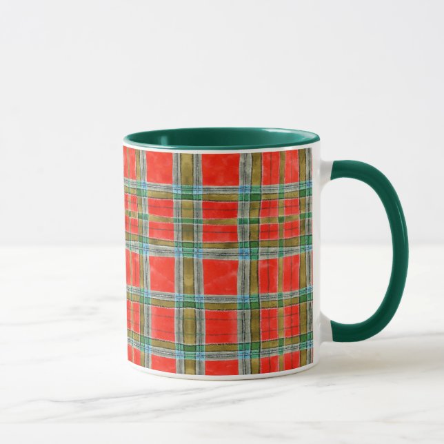 Caneca MAC BAIN TARTAN Hunter Green Combo Mug (Direita)