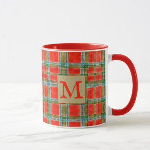Caneca MAC BAIN TARTAN Red Combo Mug + Texto