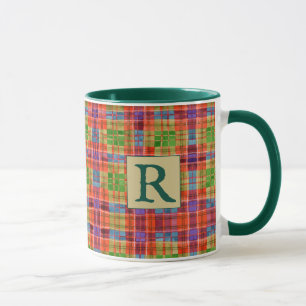 Caneca MAC RAE TARTAN Hunter Green Combo Mug + Texto