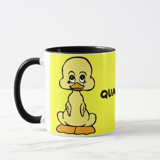 Caneca Maçã de cerâmica de pata amarela (Esquerda)