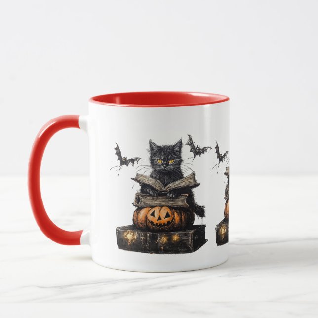 Caneca Maçã de Halloween de Bruxa Spooky (Esquerda)