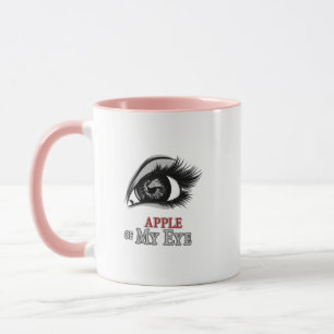 Caneca Maçã de Meus Olhos Lindos Olhos Olhos Arte