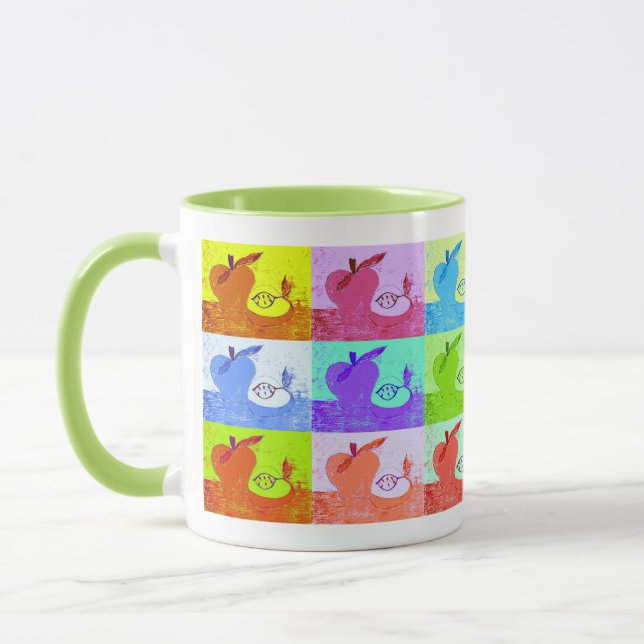 Caneca Maçã Pop Art (Esquerda)