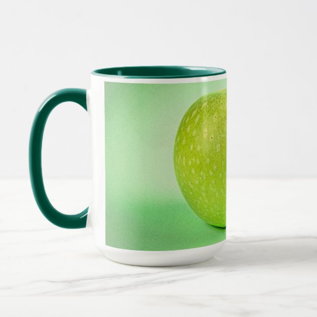 Caneca "Maçã Verde" Foto Bela. Compre agora (Esquerda)