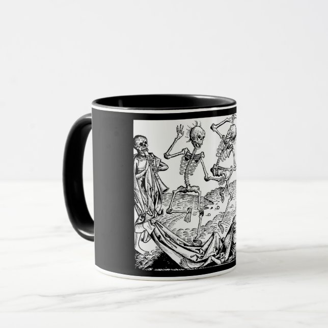 Caneca macabramente da dança (Frente Esquerda)