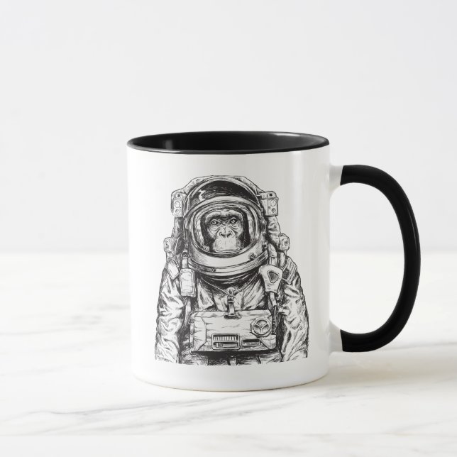 Caneca Macaco Astronauta (Direita)