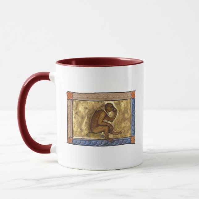 Caneca Macaco Bestiário Medieval c. 1270 (Esquerda)