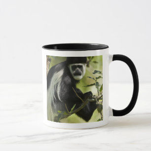 Caneca Macaco Colobo Preto e Branco