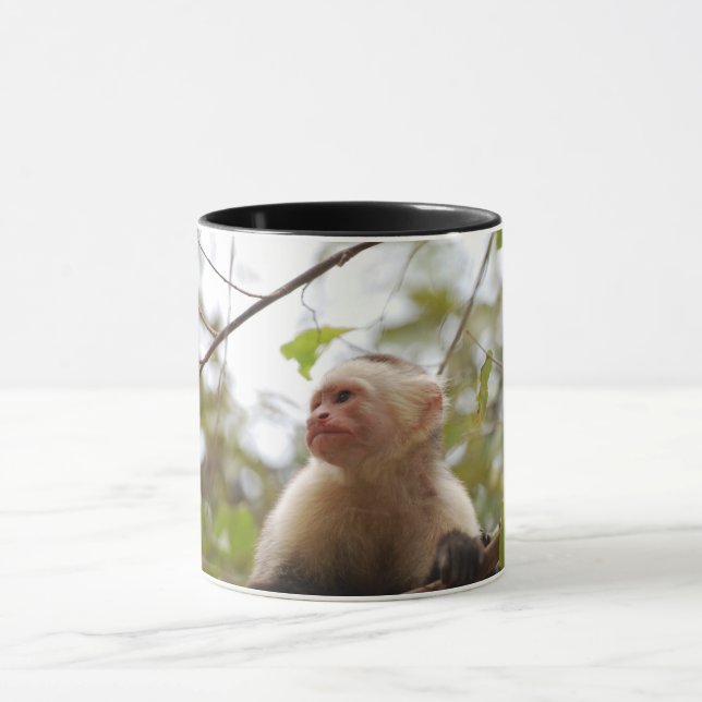Caneca Macaco Marrom - Capuchin Branco Virado (Centro)