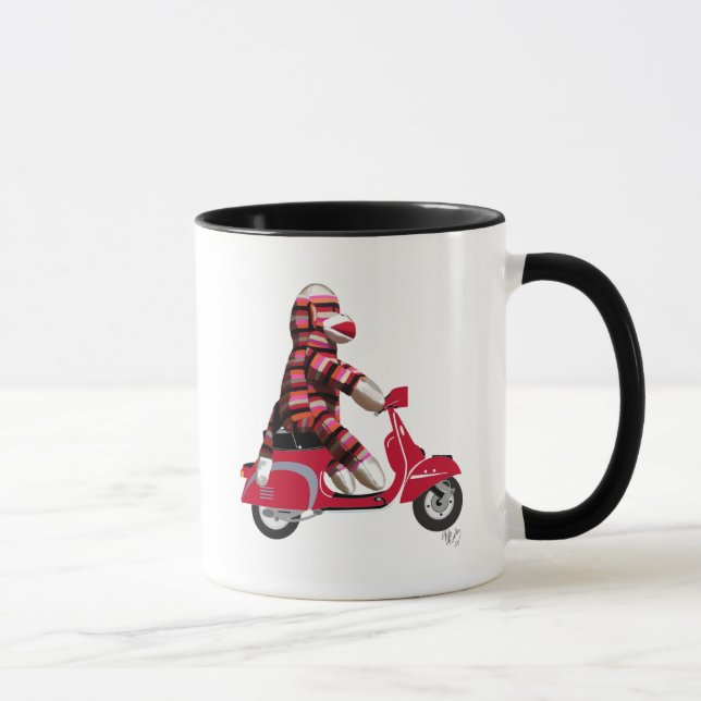 Caneca Macaco-meia na multidão (Direita)
