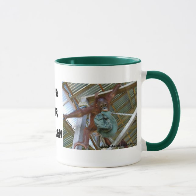 Caneca Macaco para o verde (Direita)