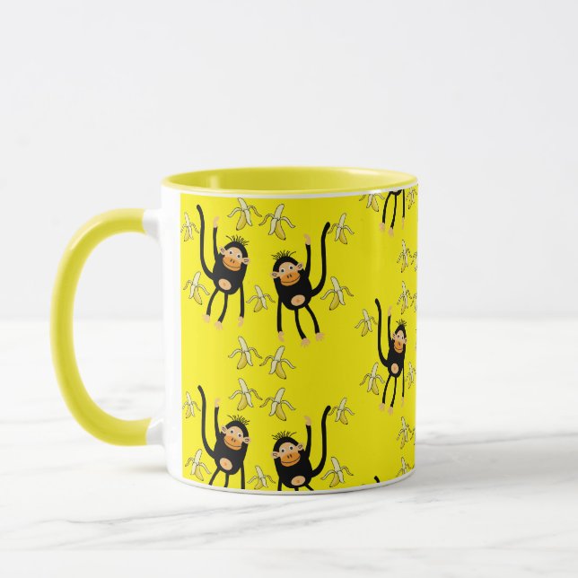 Caneca Macaco-Pequeno-Cachinho E Bananas (Esquerda)