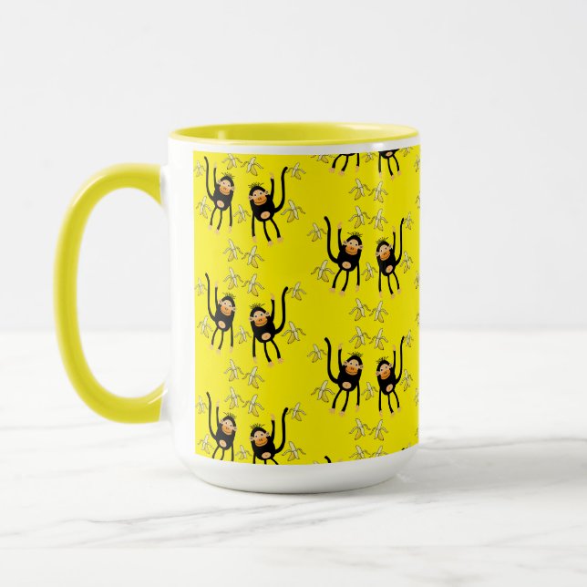 Caneca Macaco-Pequeno-Cachinho E Bananas (Esquerda)
