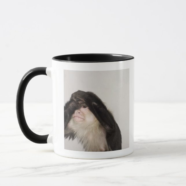 Caneca Macaco que cobre seus olhos (Esquerda)