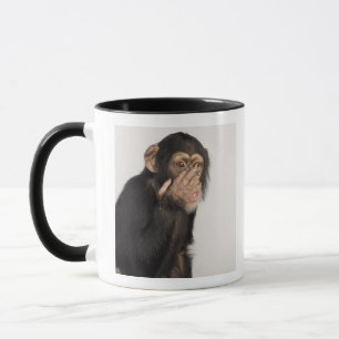 Caneca Macaco que fricciona sua cara