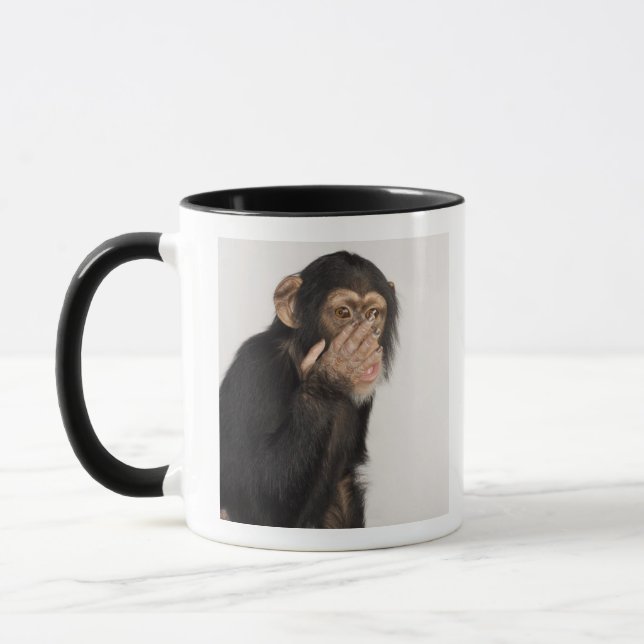 Caneca Macaco que fricciona sua cara (Esquerda)