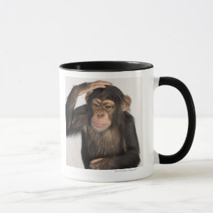 Caneca Macaco que risca sua cabeça