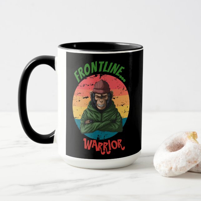 Caneca Macaco Zangado Verde (Com Donut)