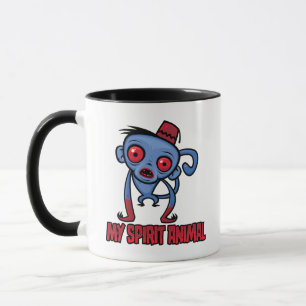 Caneca Macaco Zumbi é Meu Animal Espiritual