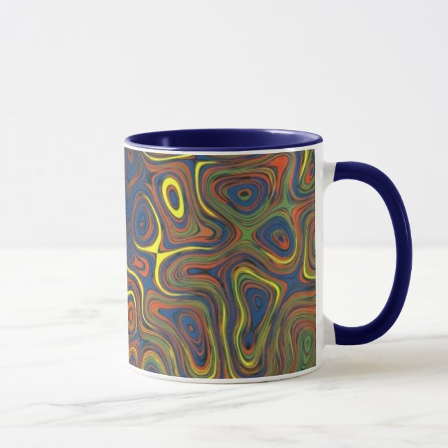 Caneca Maçãs Loucas Maçã de café, Design abstrato (Direita)