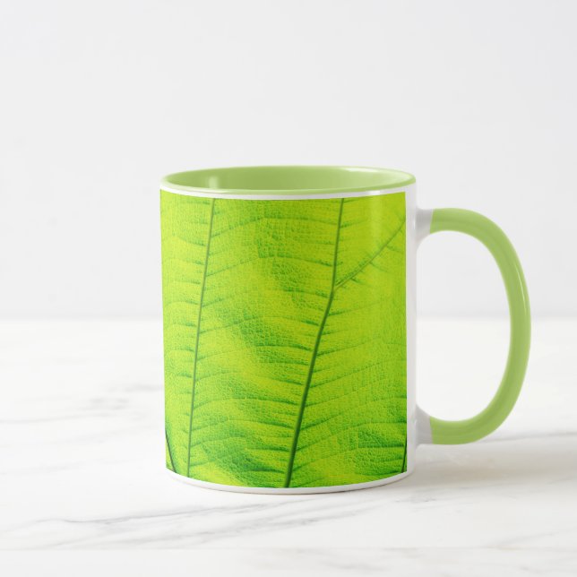Caneca Macro Green Leaf Mug (Direita)