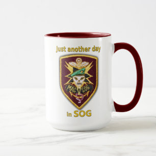 Caneca MACV SOG Vietnam veteranos de guerra patch Mug