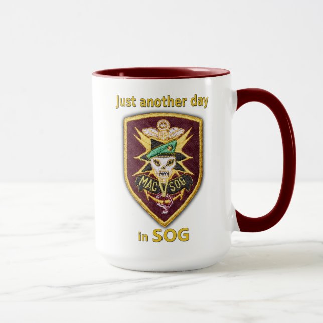 Caneca MACV SOG Vietnam veteranos de guerra patch Mug (Direita)