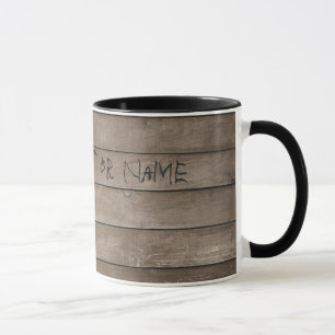 Caneca Madeira com nome gravado