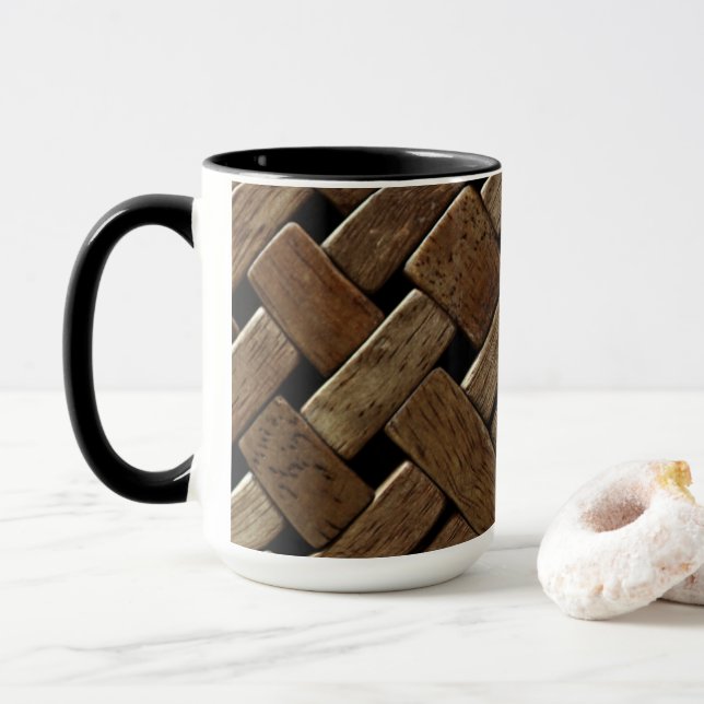 Caneca Madeira tecida nº 3 (Com Donut)